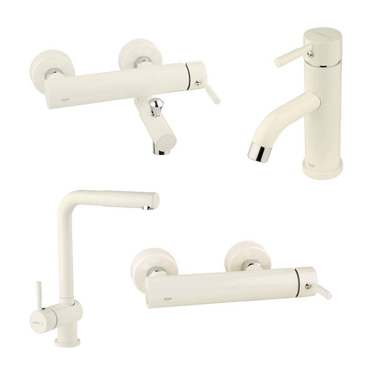 ست شیرآلات مارینو شیری کروم شودر