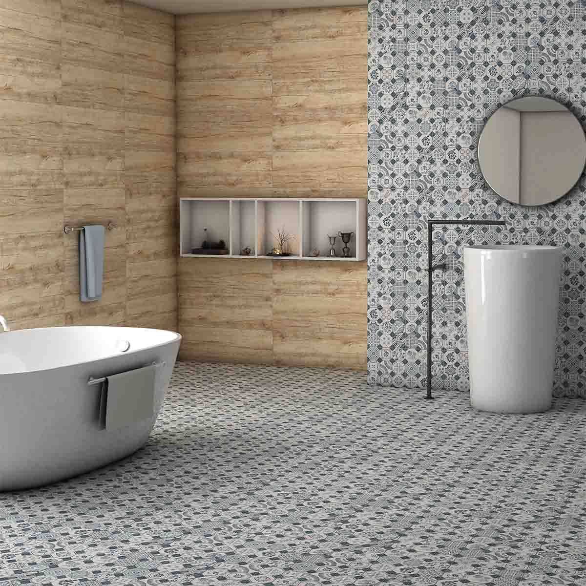 کاشی مدرن وود چکشی کرم پارس اسپان