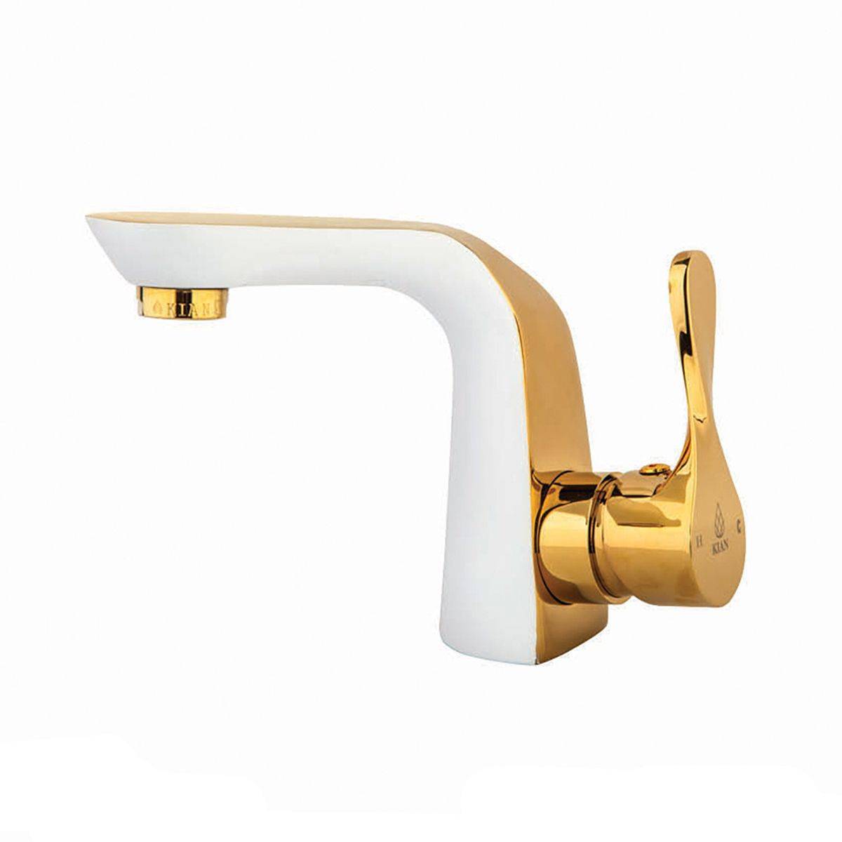 شیر روشویی آرنیکا سفید طلایی کیان