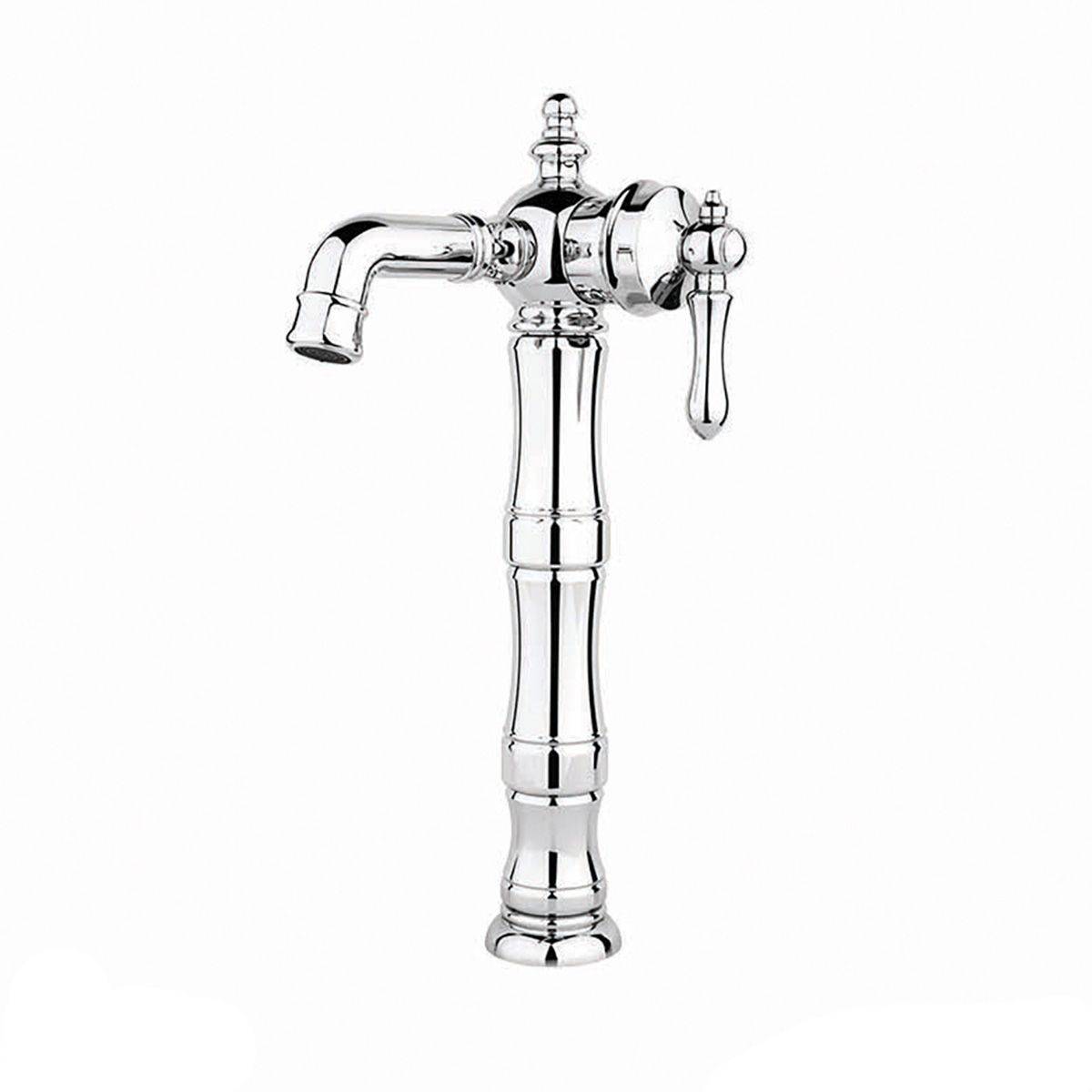 شیر روشویی پایه بلند ساوانا کروم مات کیان