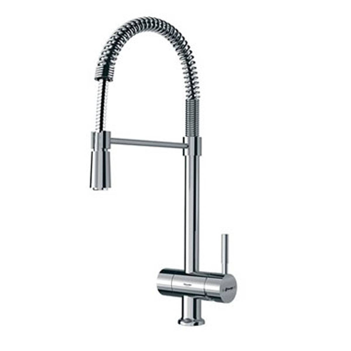 شیر آشپزخانه دو منظوره آلستر فنری کروم شودر