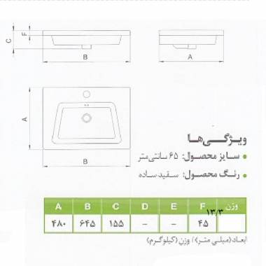 روشویی روکابینتی بورونیا چینی کرد