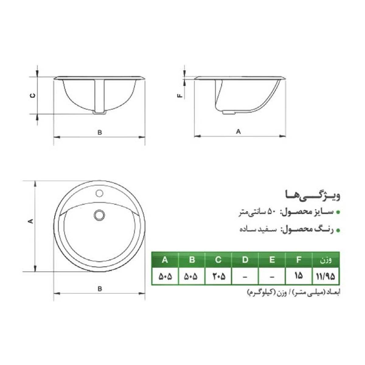 روشویی رو سنگی رگال چینی کرد