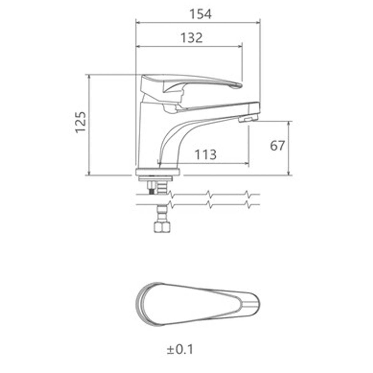 شیر روشویی مانا کروم شودر