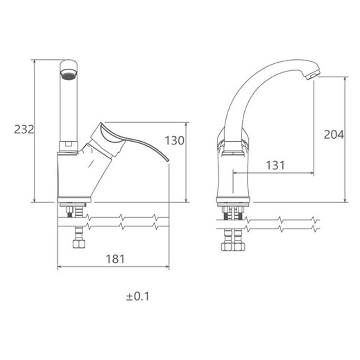 شیر روشویی زدرا اپال کروم شودر