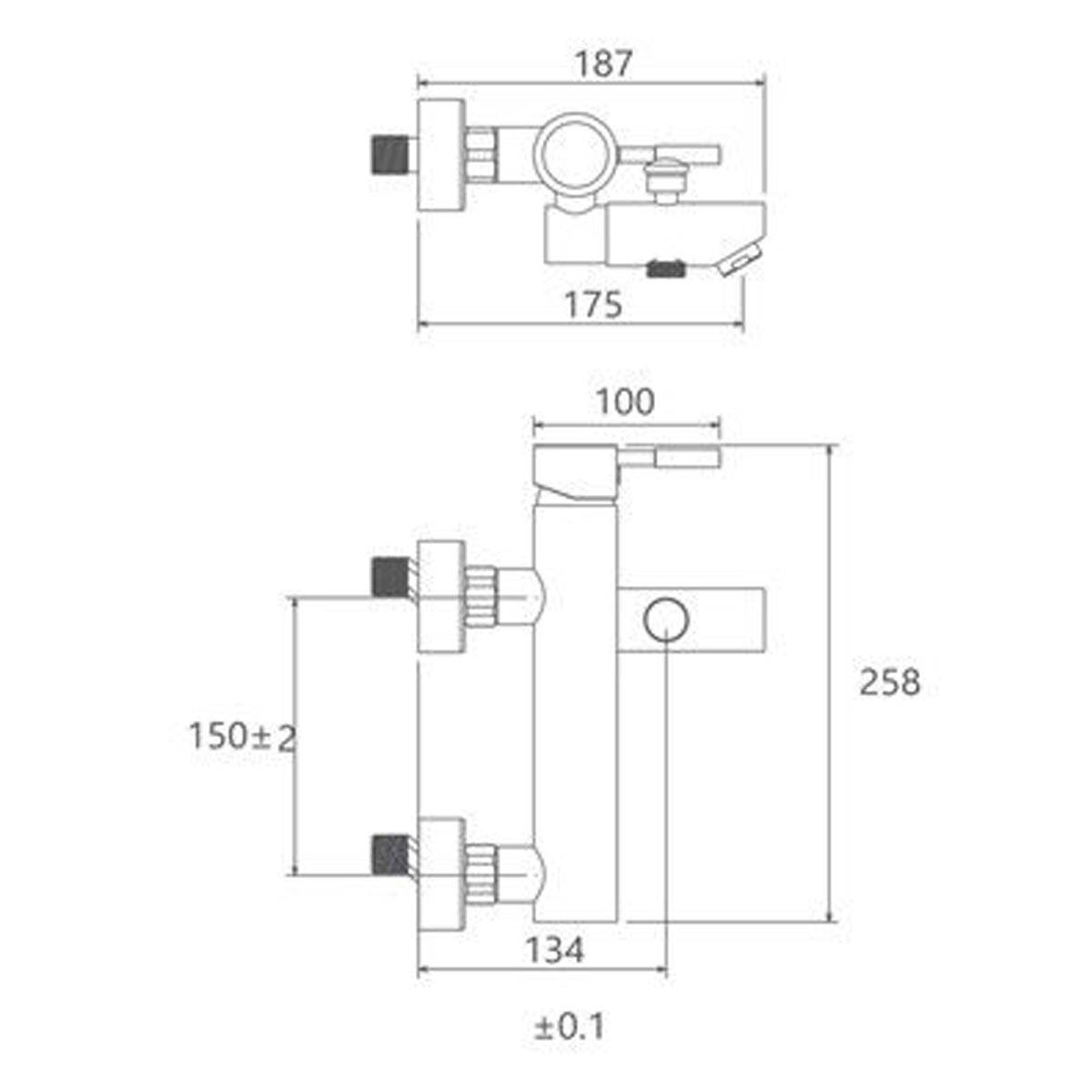شیر حمام مارینو کروم شودر