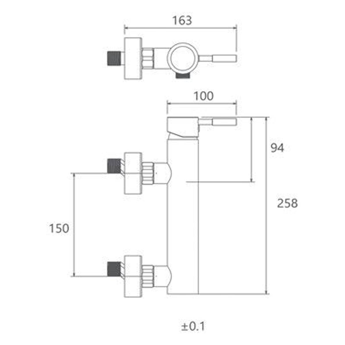شیر توالت مارینو شیری کروم شودر