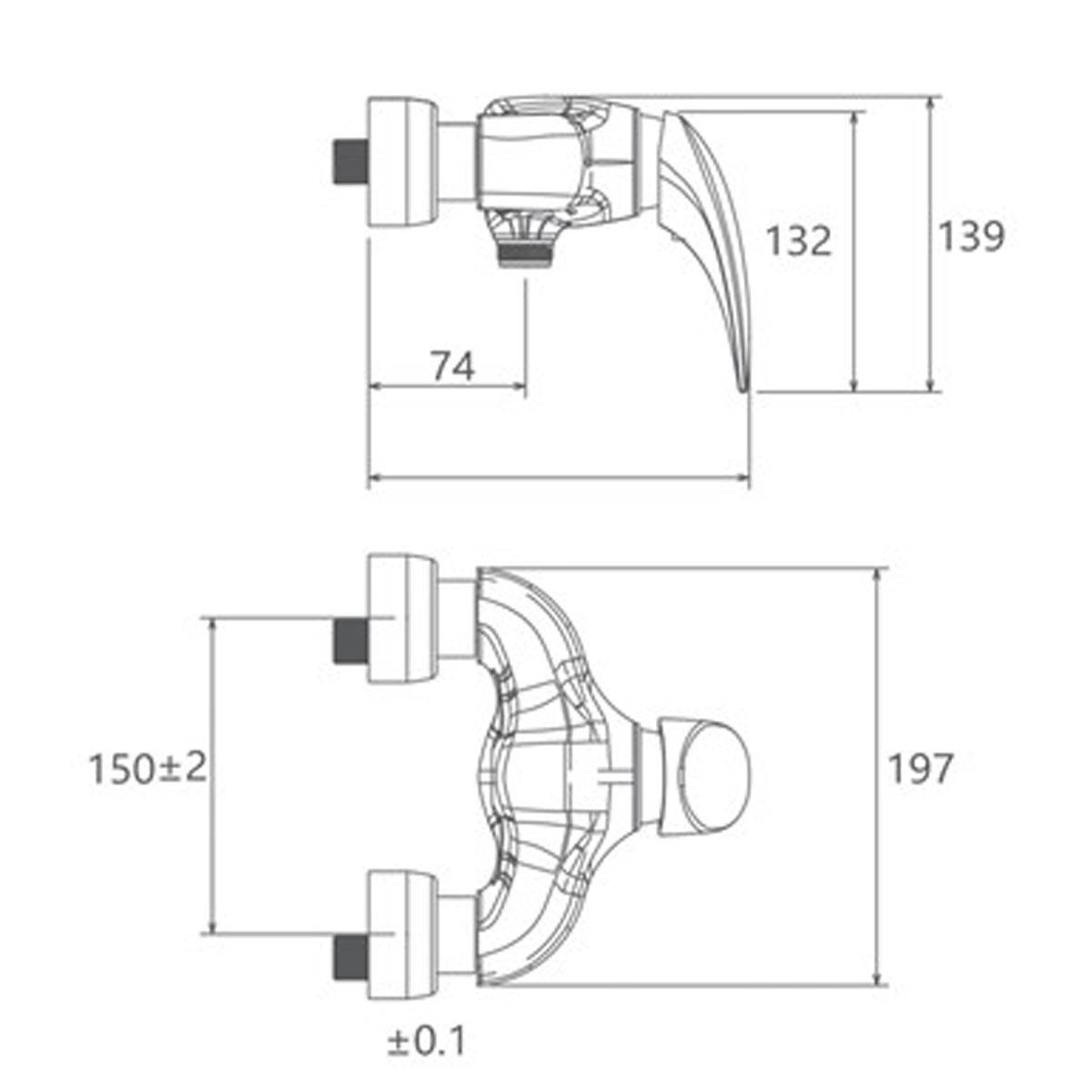 شیر توالت سنیور کروم شودر