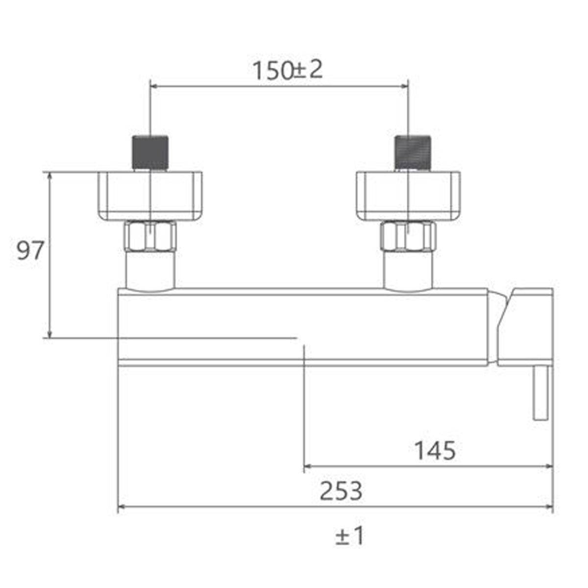 شیر توالت یونیک کروم شودر