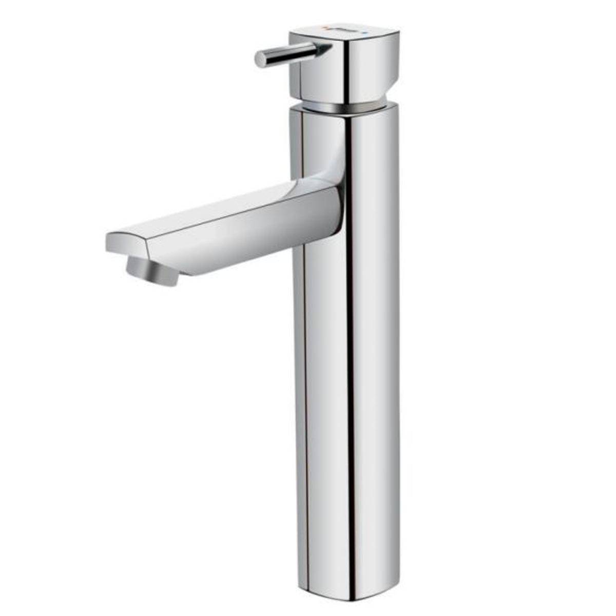 شیر روشویی پایه بلند یونیک کروم شودر