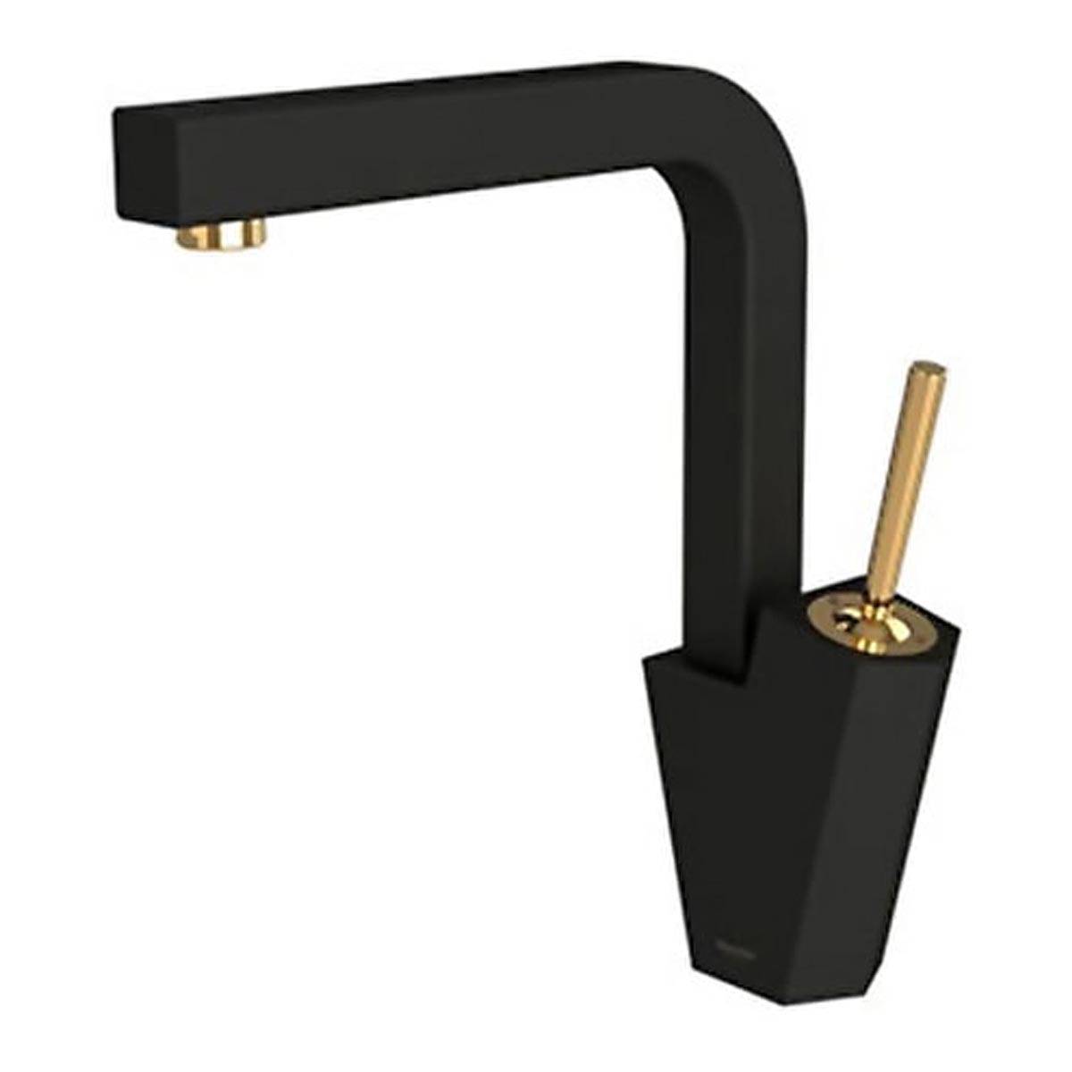 شیر آشپزخانه تیفانی مشکی طلایی شودر