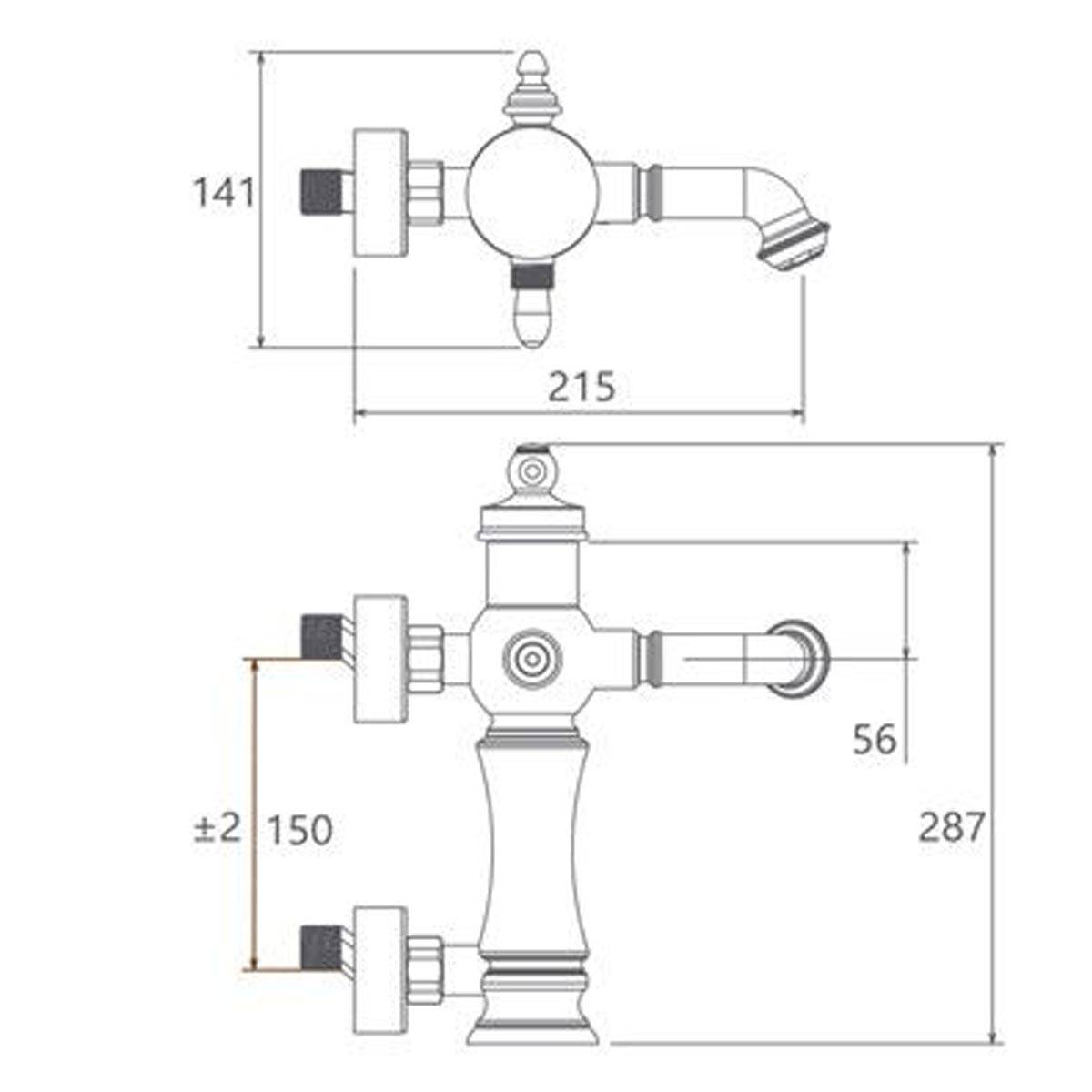 شیر حمام بیزانس طلایی شودر