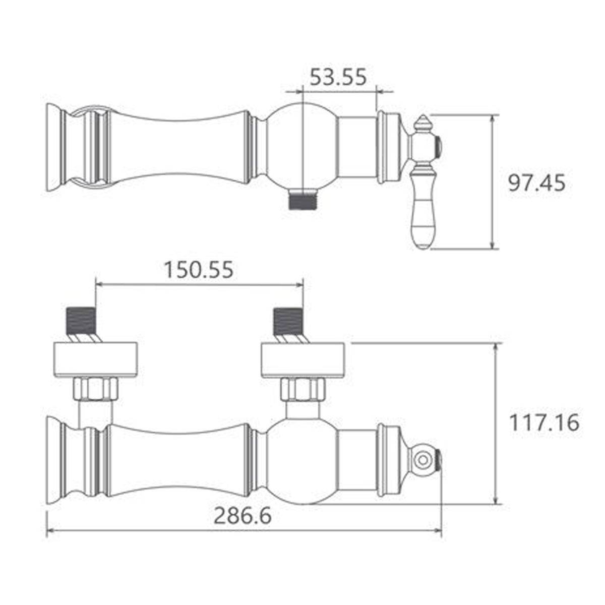 شیر توالت بیزانس طلایی شودر