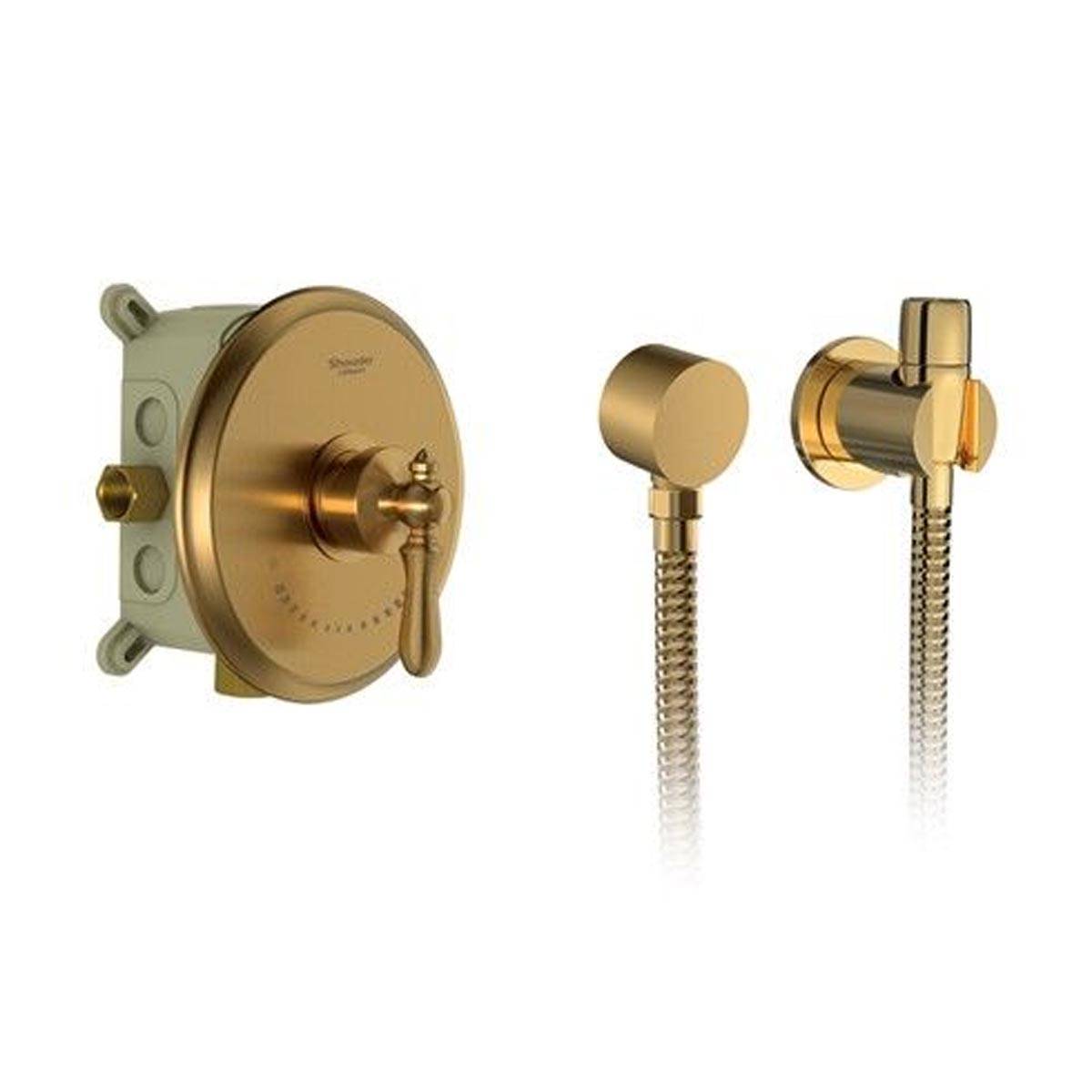 شیر توالت توکار زیگموند طلایی مات شودر