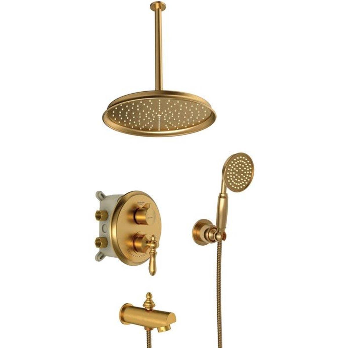 شیر حمام توکار زیگموند طلایی مات شودر