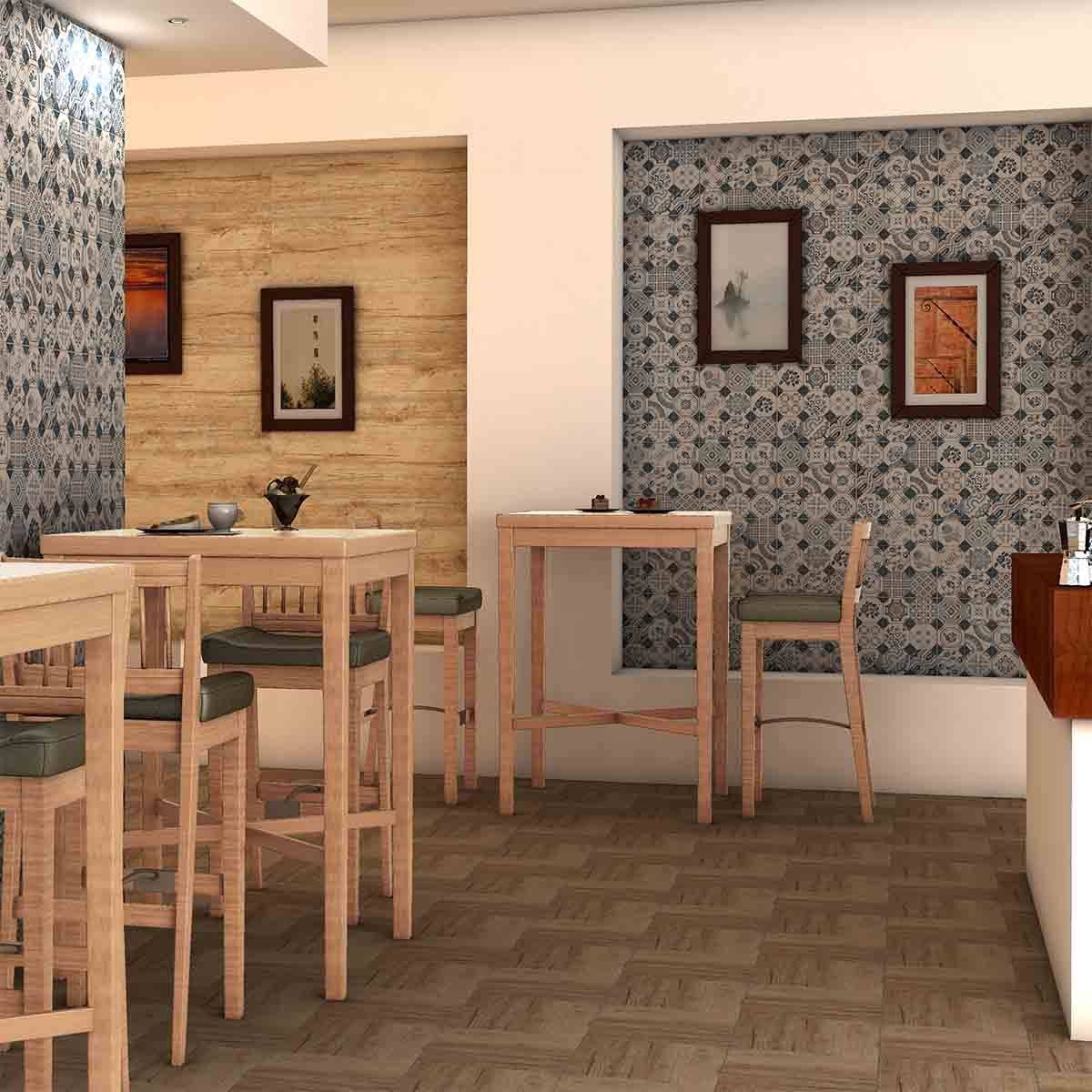 کاشی داماسکو برجسته آبی پارس اسپان
