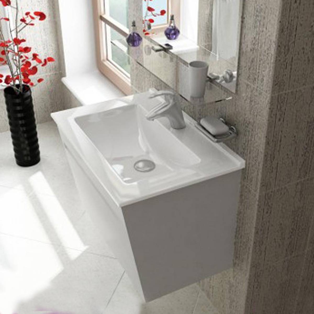 روشویی روکابینتی فلورا گلسار فارس