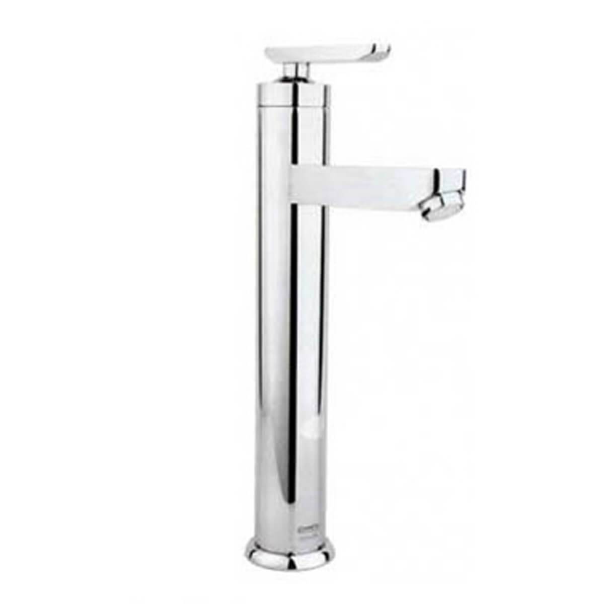 شیر روشویی پایه بلند فلورا کروم مات راسان