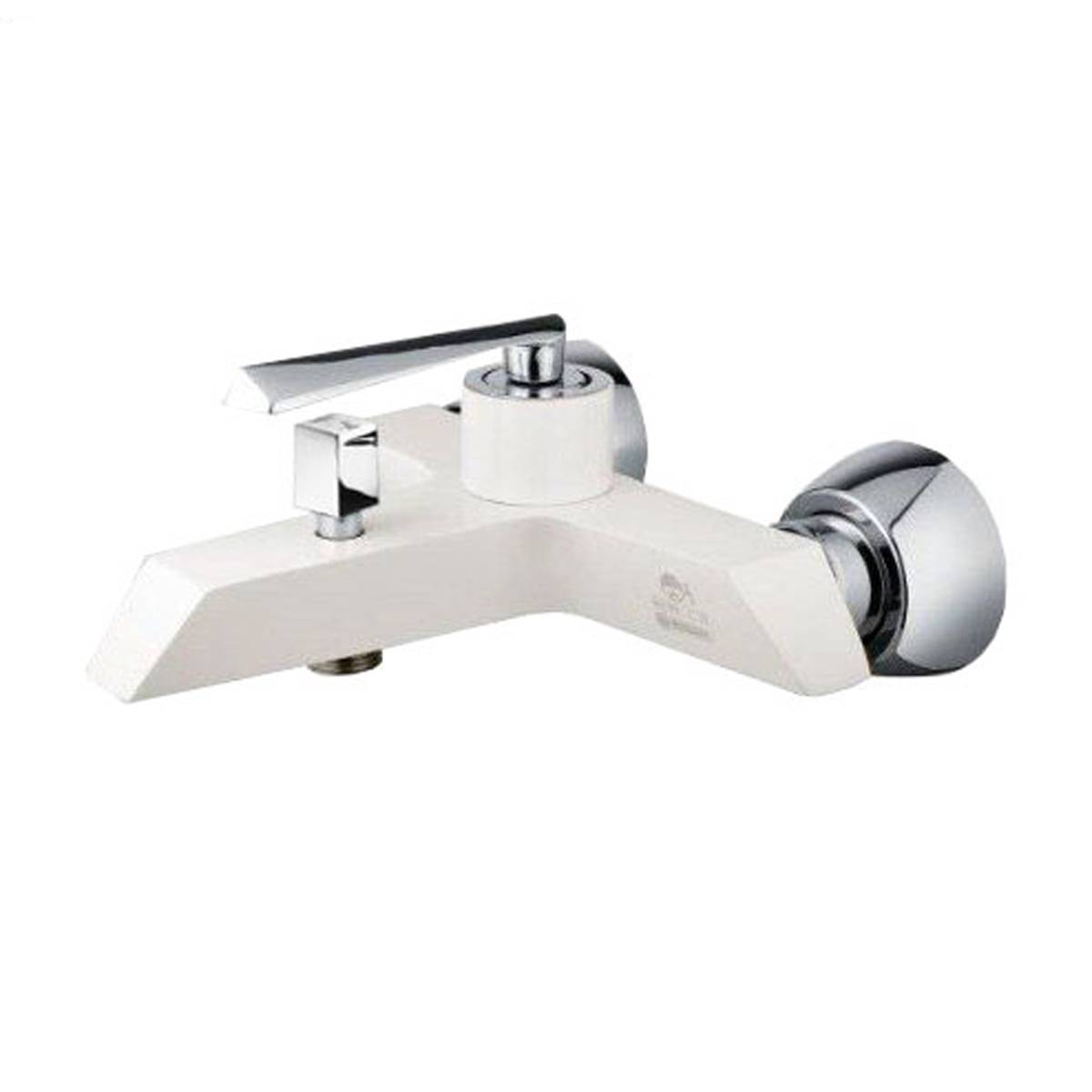 شیر حمام برک سفید کروم درخشان