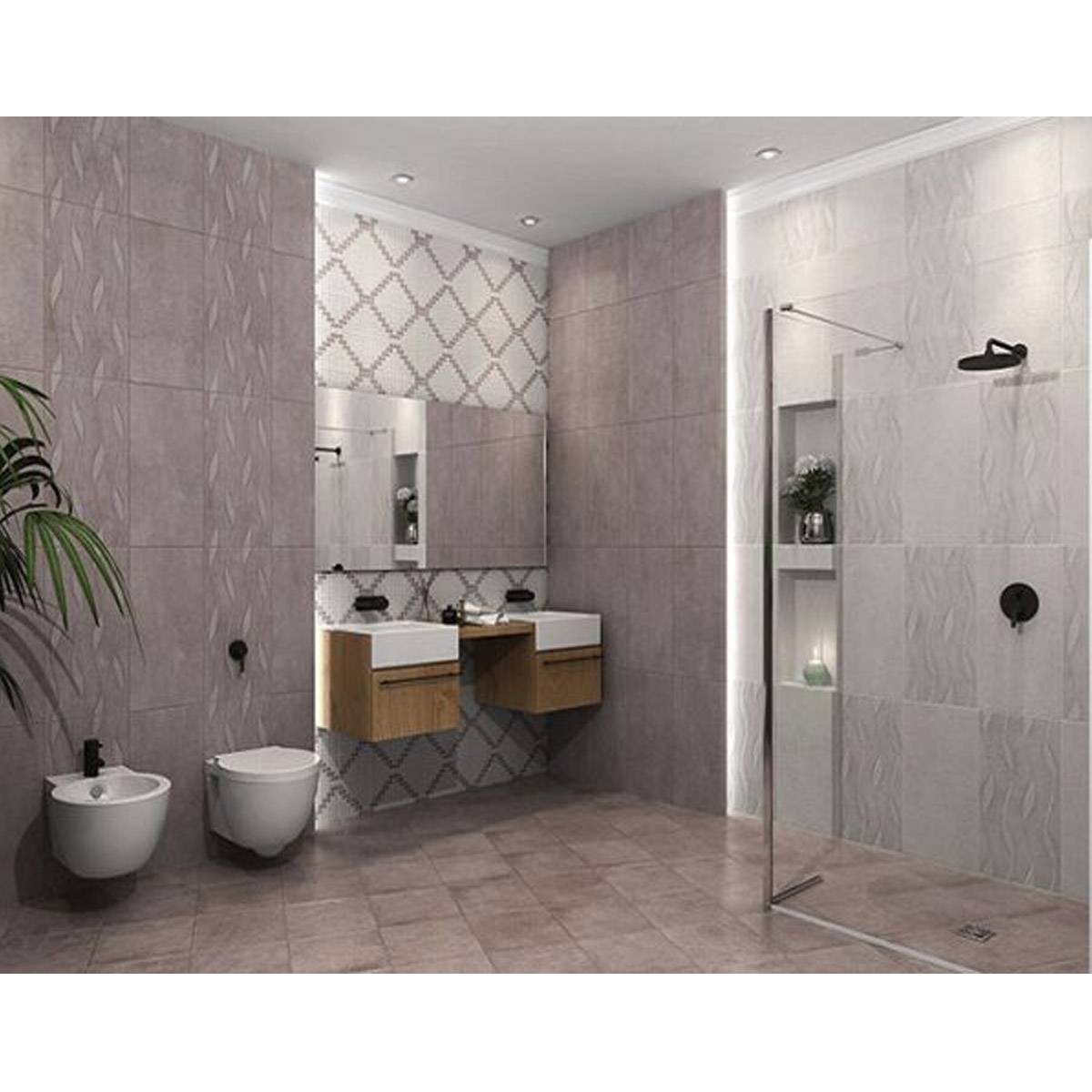 کاشی گلوری طوسی روشن تبریز