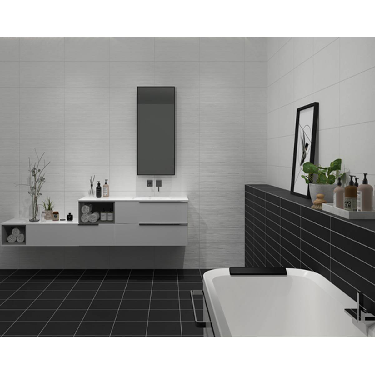 کاشی مونت بلانک قالبدار سفید تبریز