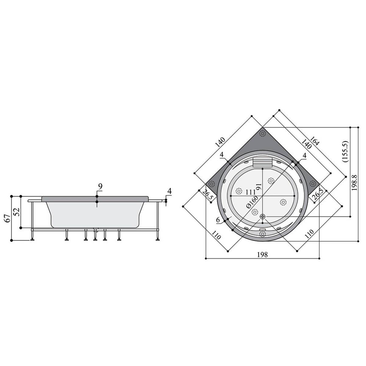جکوزی هاوانا پرشین استاندارد