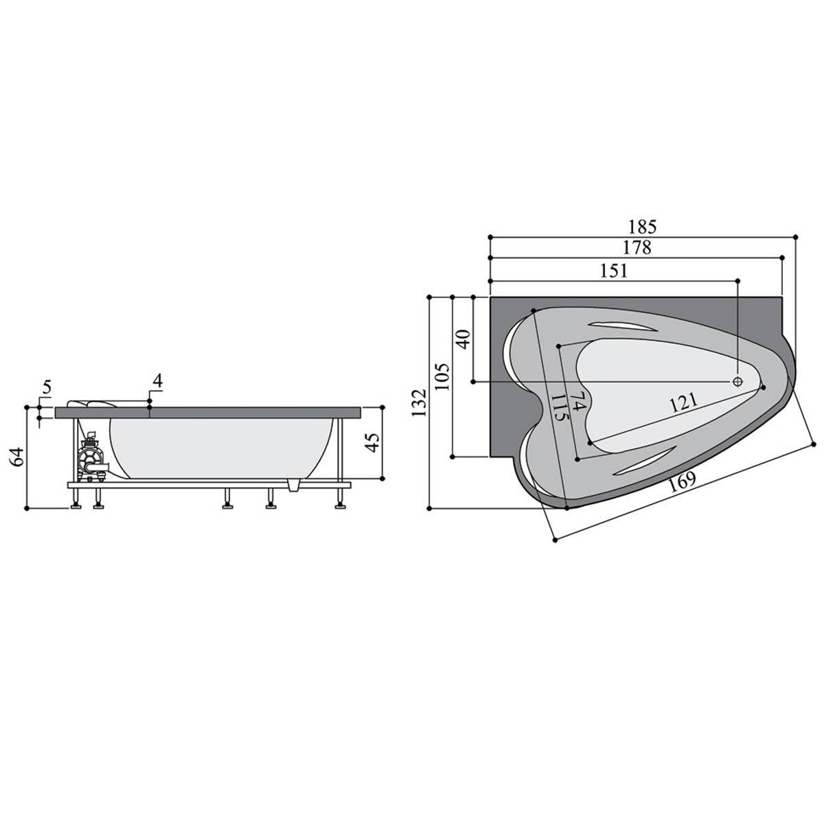جکوزی والریا پرشین استاندارد