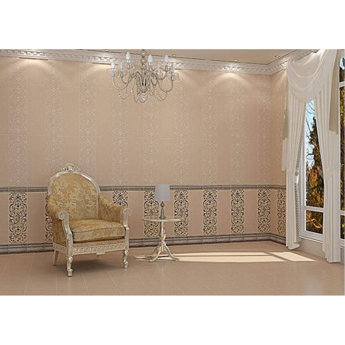 کاشی قالبدار آمادیس بژ روشن تبریز