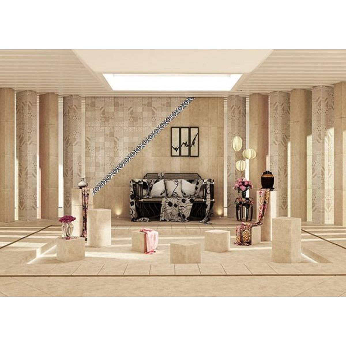 کاشی قالبدار بیس آریزونا کرم تیره تبریز