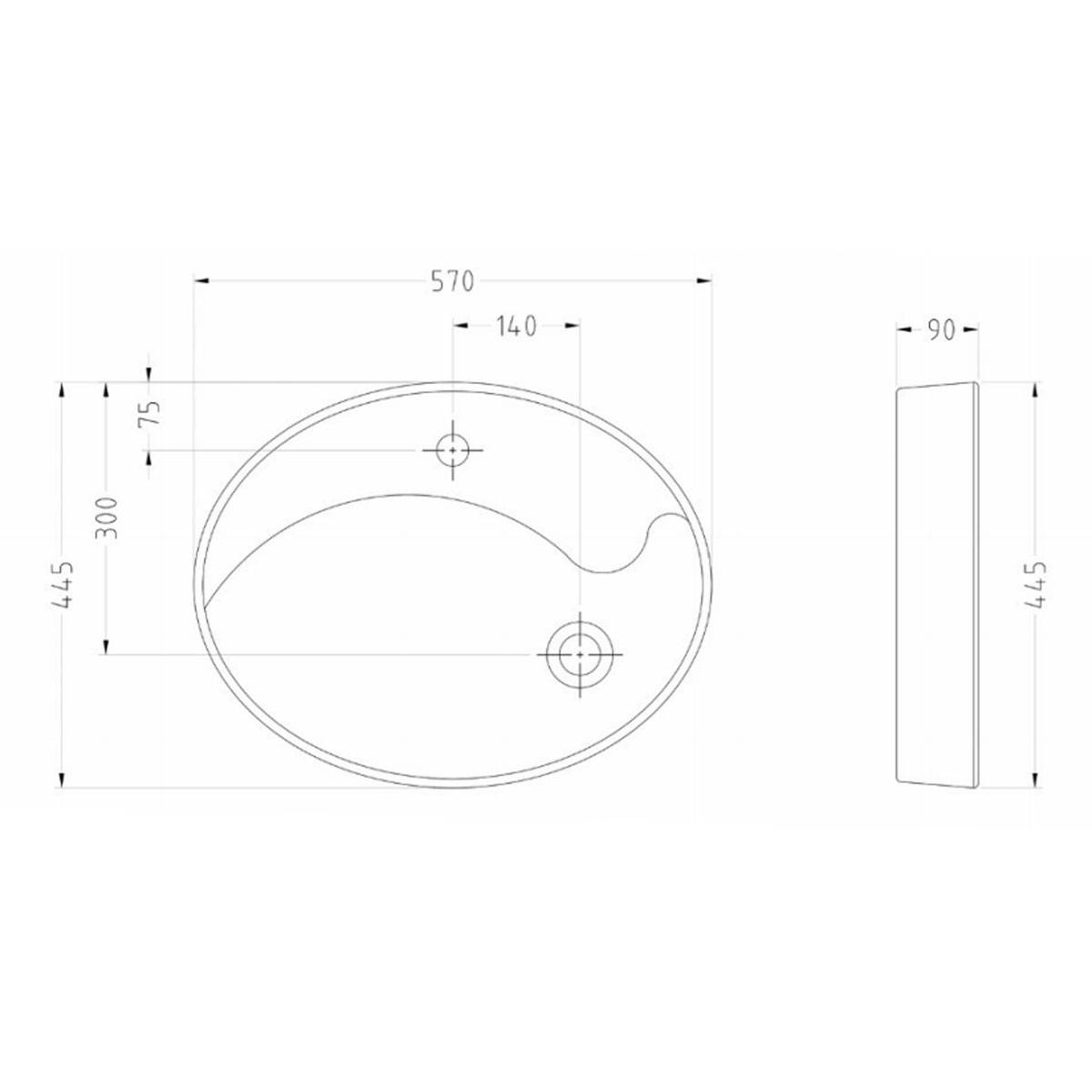 روشویی روکابینتی آلفا سینا چینی