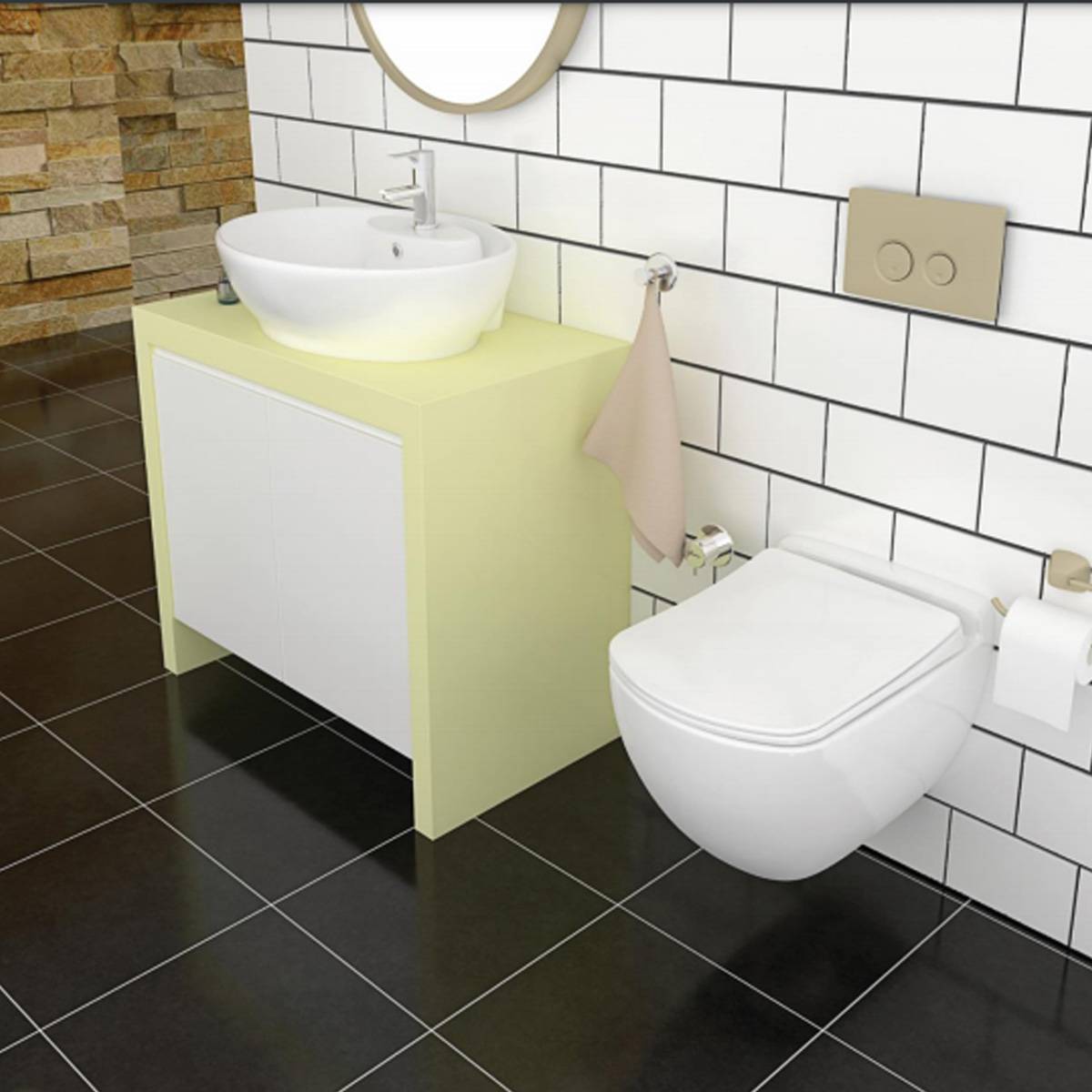 توالت فرنگی دیواری ژوپیتر گاتریا