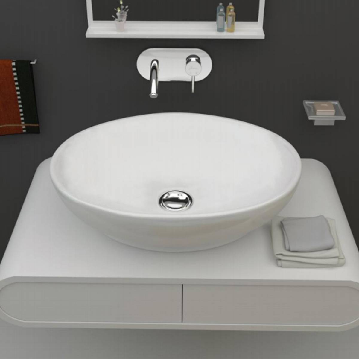 روشویی روکابینتی ژوپیتر بیضی گاتریا