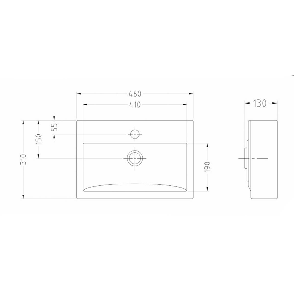 روشویی روکابینتی آتیلا سینا چینی