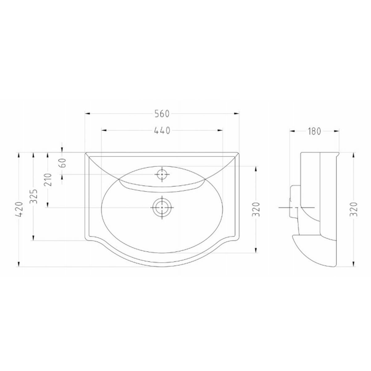 روشویی روکابینتی آتریس سینا چینی