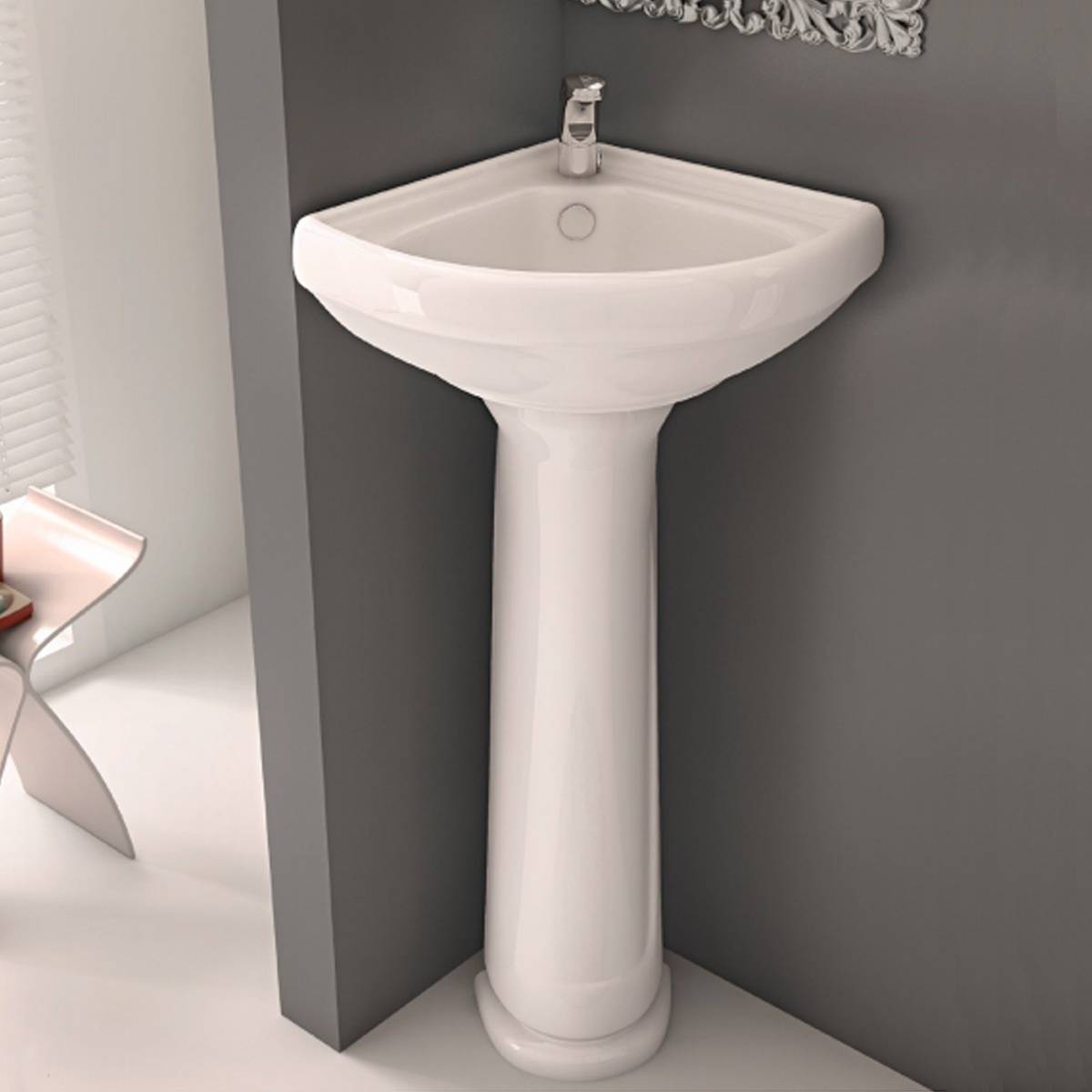 روشویی گوشه پایه دار آبتین سینا چینی