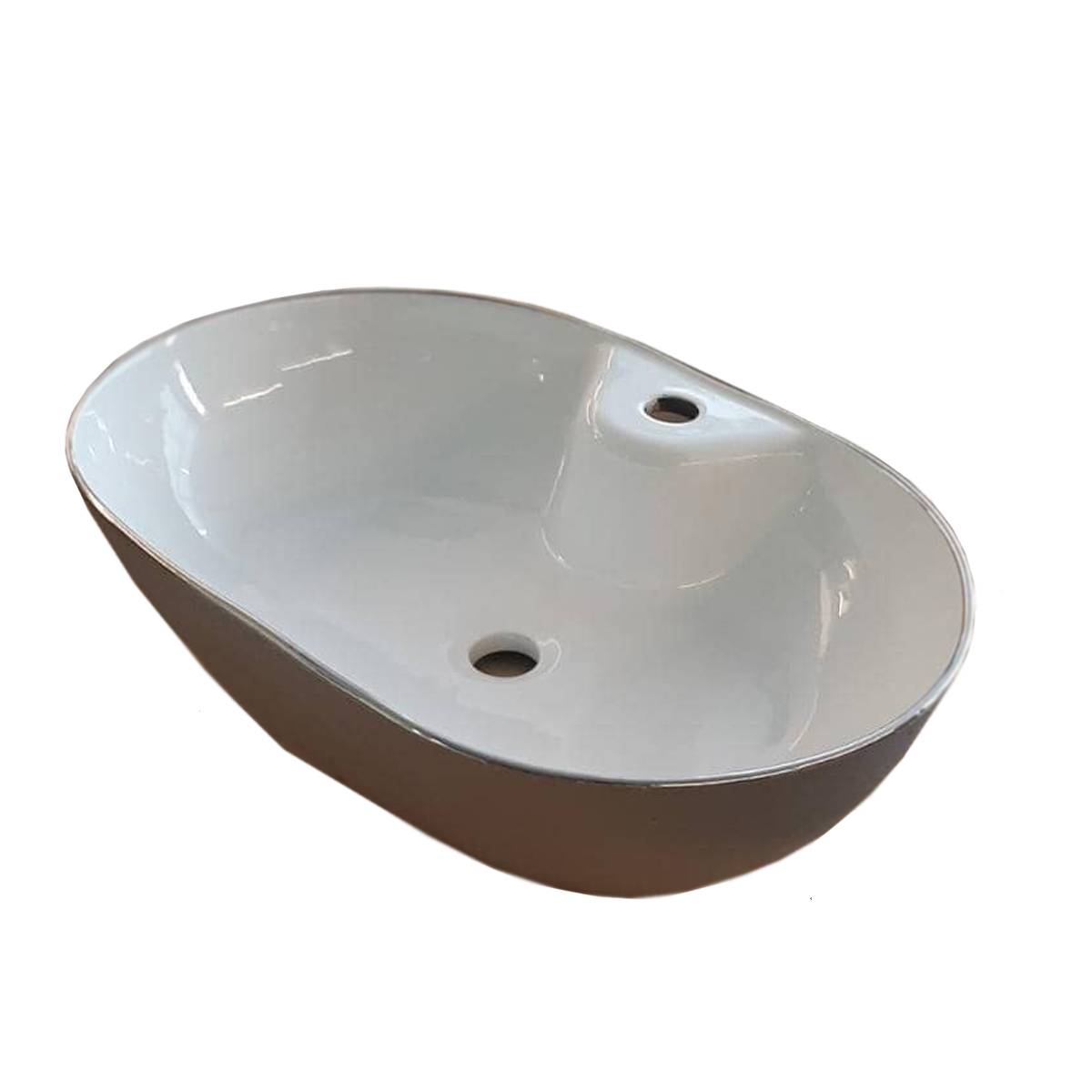 روشویی روکابینتی تورینو نقره ای نیم کت نوین سرام