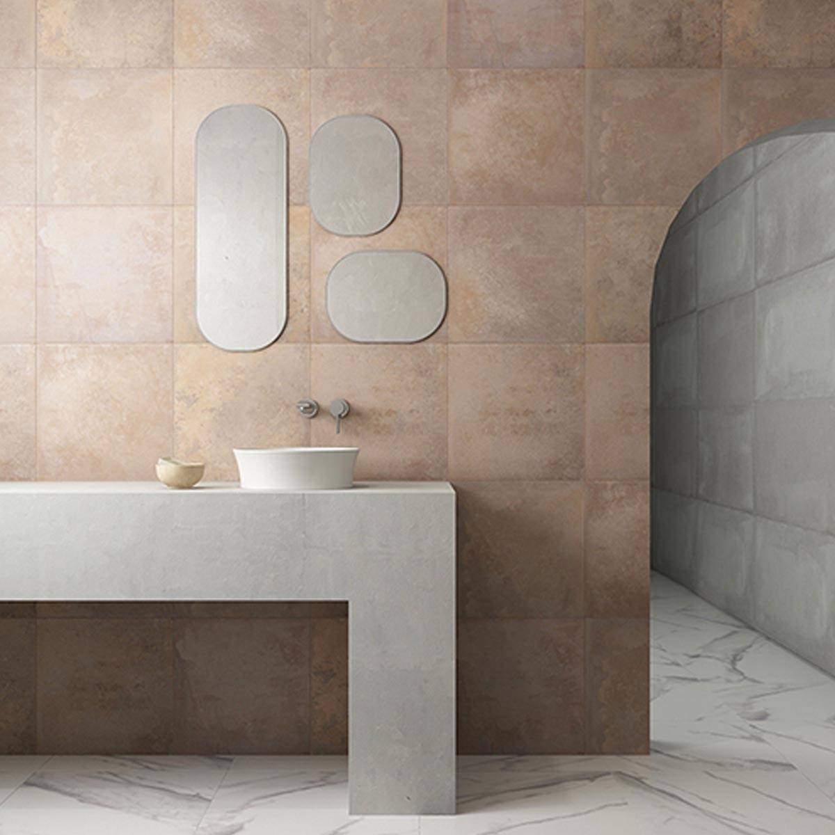 روشویی روکابینتی گرد سفید سوتیل بوچی