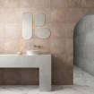 روشویی روکابینتی گرد سفید سوتیل بوچی