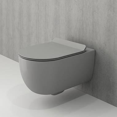 توالت فرنگی دیواری طوسی و-تندو بوچی