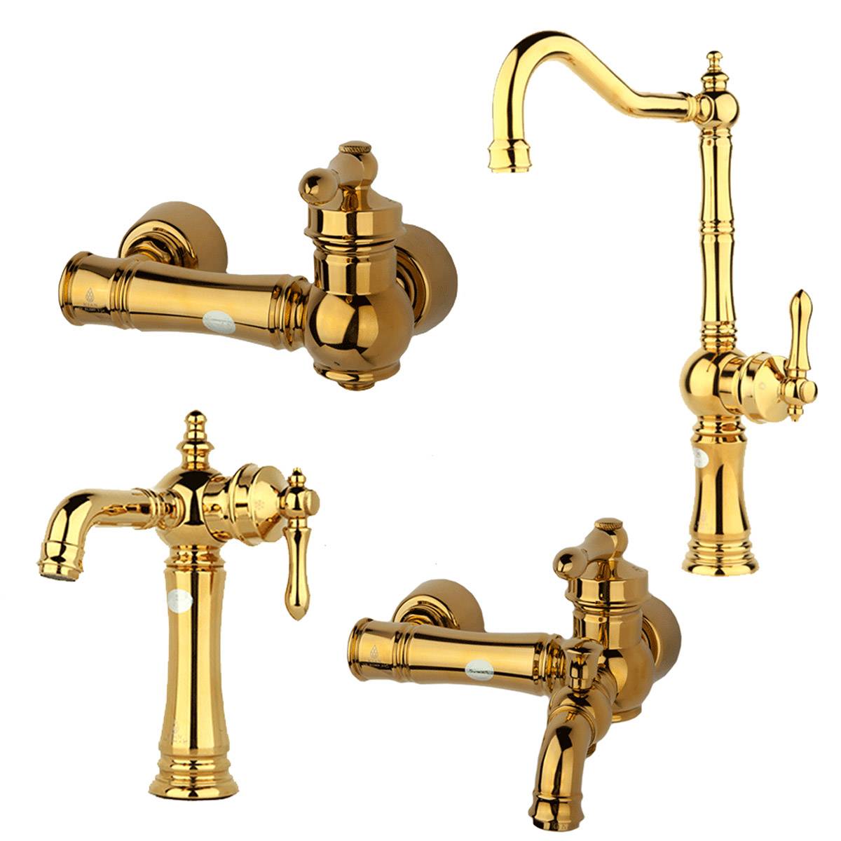 ست شیرآلات ونوس طلایی کیان