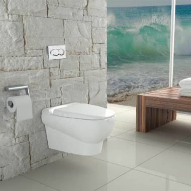 توالت فرنگی دیواری پارمیس گلسار فارس