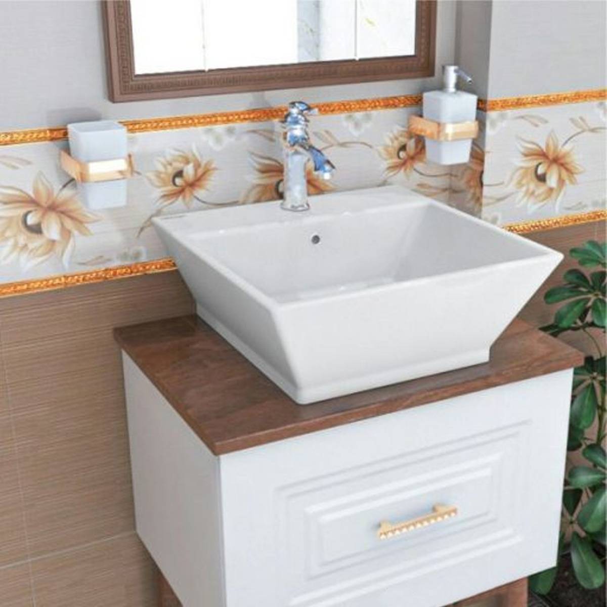 روشویی روکابینتی اریکا چینی کرد