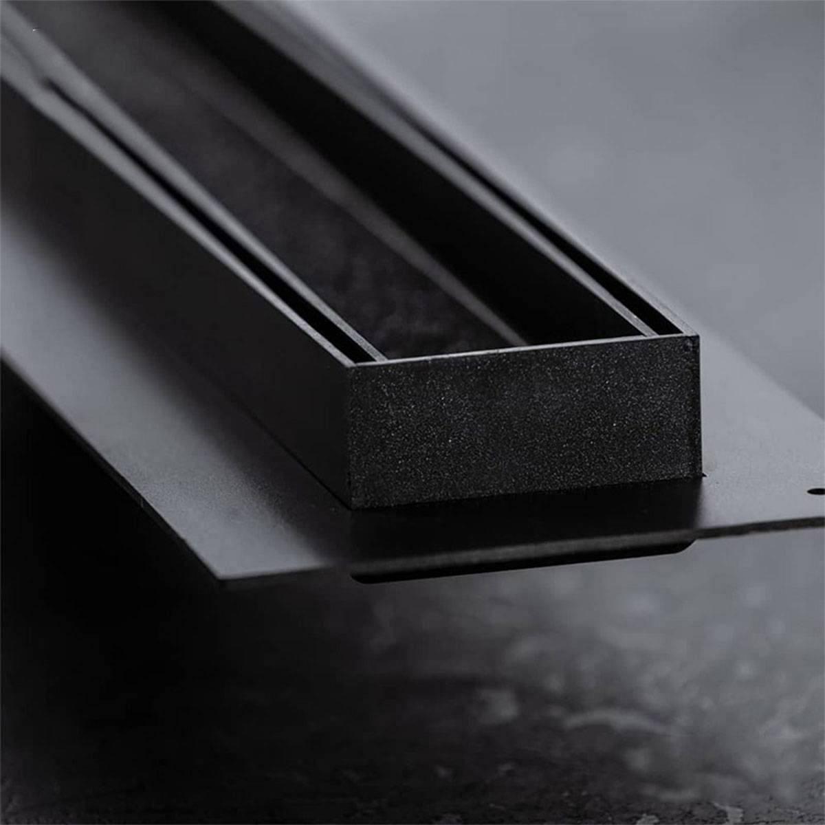 کفشوی سرامیک خور خطی استیل مشکی مات آرپا