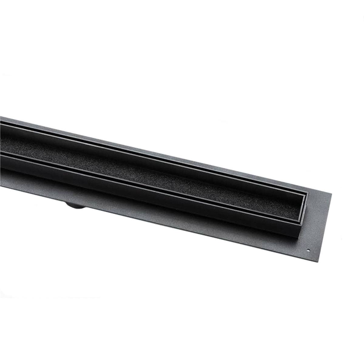 کفشوی سرامیک خور خطی استیل مشکی مات آرپا