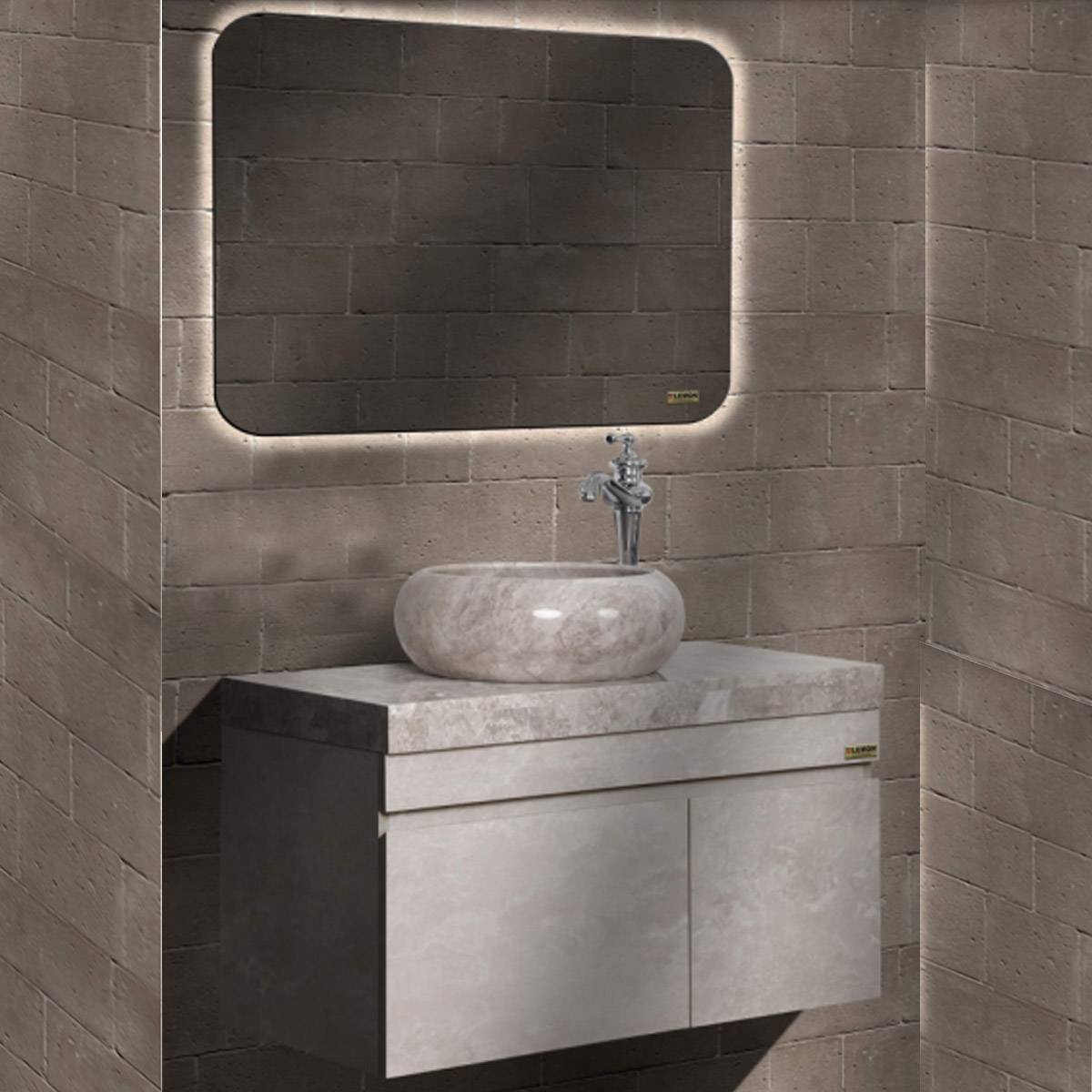 کابینت روشویی طوسی کیهان لمون