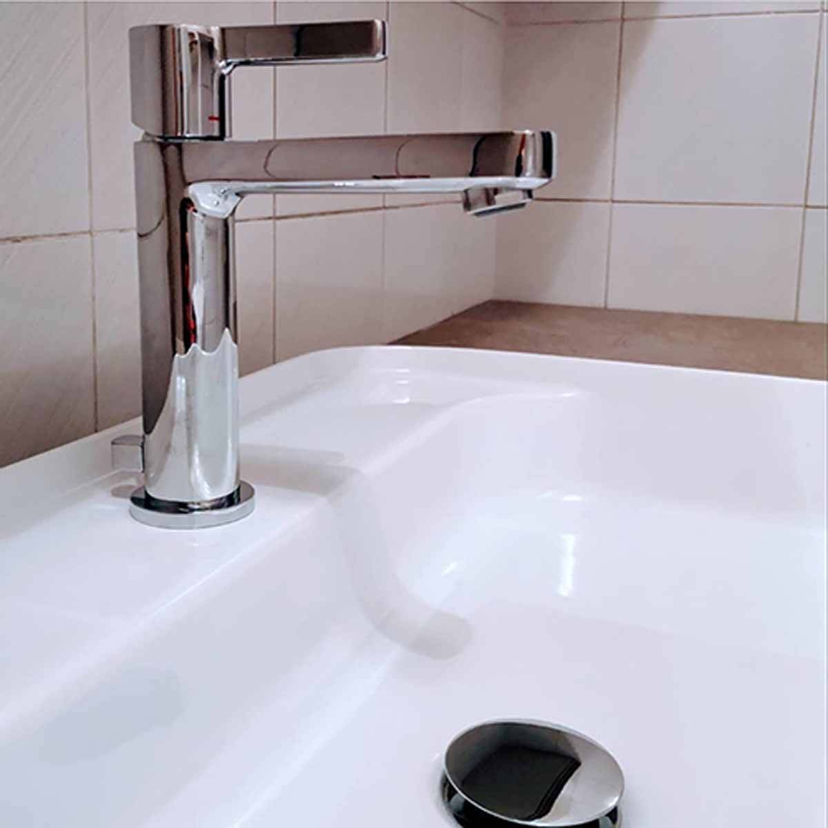 شیر روشویی پایه کوتاه کروم لیرو اونو نوبیلی