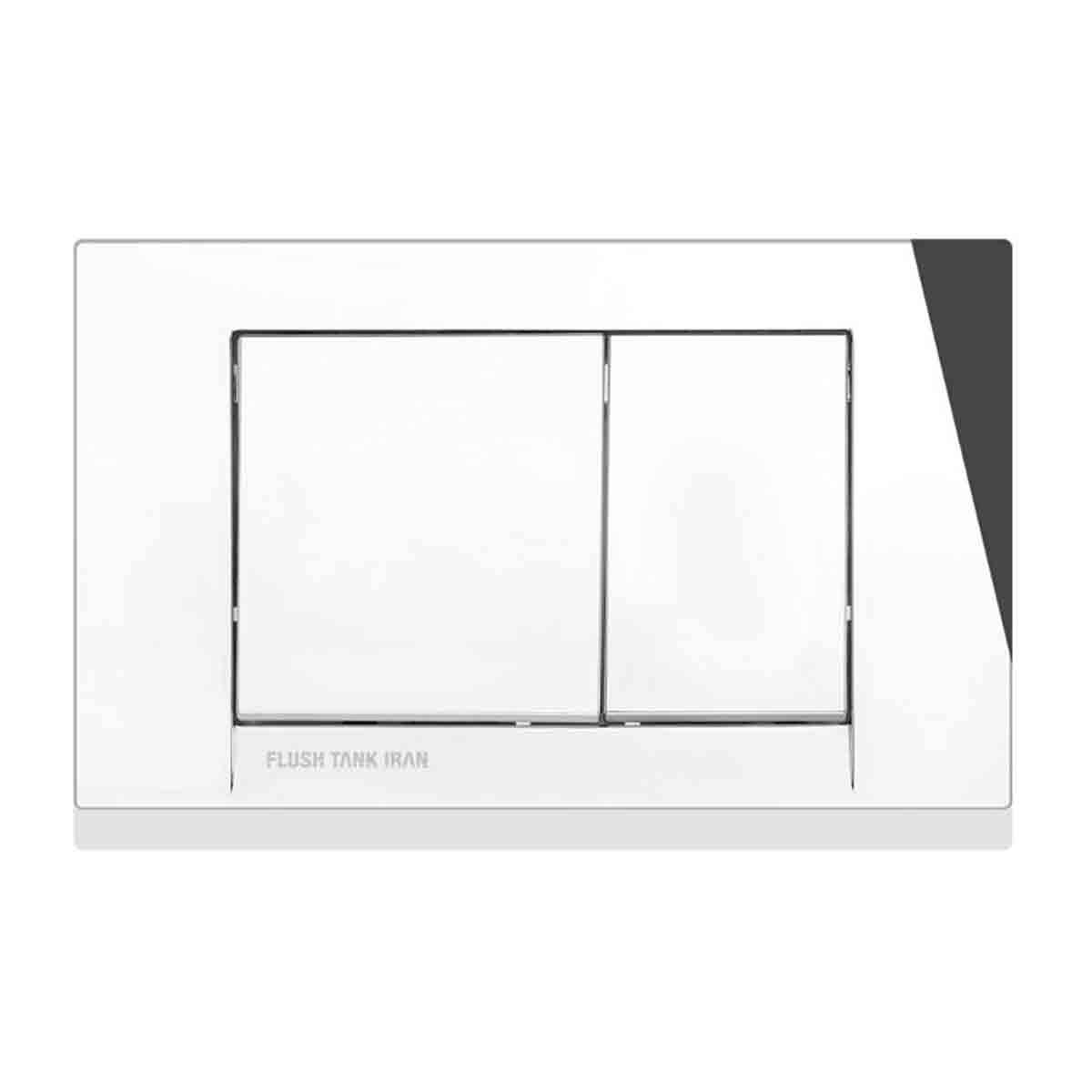 صفحه کلید فلاش تانک توکار چهار گوش کروم فلاشتانک ایران