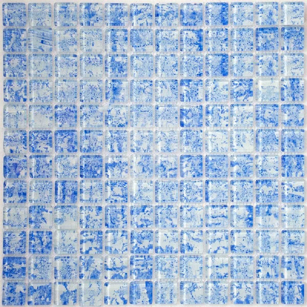 کاشی شیشه ای C4BL0319 آبی روکارنو