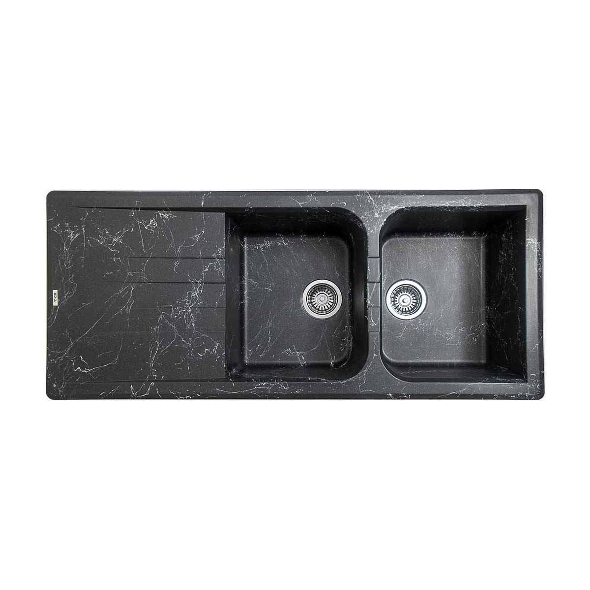 سینک گرانیتی توکار M950 مشکی ونسی