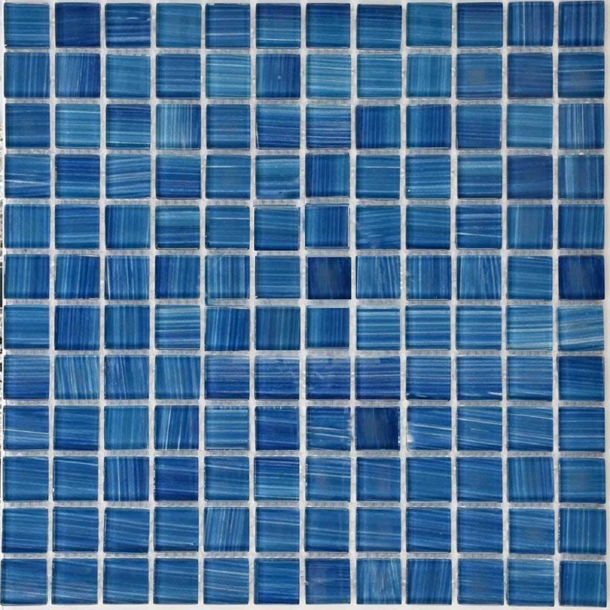 کاشی شیشه ای C4BL0174 آبی روکارنو